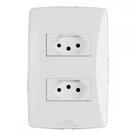 Conjunto Mectronic Petra 2 Tomada 2 Polos+Terra 10A. - 39056