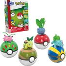 Conjunto Mega Pokémon de Construção - Equipe de Treinador Tipo Grama (118 Peças)