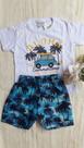 Conjunto meia manga praiano