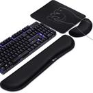 Conjunto Memory Foam Keyboard Wrist Rest e Mouse Pad Gimars