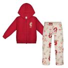 Conjunto Menina Alakazoo Jaqueta Moletom Felpado e Calça Malha Soft Chapeuzinho Tamanho:4
