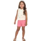 Conjunto Menina Angerô Bata Algodão Estampa fundo do mar e S Tamanho:1Cor:Igual da foto