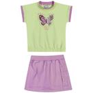 Conjunto Menina Angerô Blusa Cotton e Saia c/shorts interno Moletinho - ANGERO