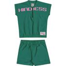 Conjunto Menina Angerô Blusa em Cotton e Shorts em Moletinho - ANGERO