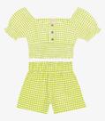 Conjunto Menina Blusa com Shorts Trick Nick Verde Conjunto Menina Blusa com Shorts Trick Nick Verde