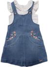 Conjunto Menina Blusa Vestido Jardineira Jeans Paraiso 15579