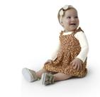 Conjunto Menina Body Manga Longa E Vestido Malha Jacquard Lurex - Carinhoso 1