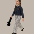Conjunto Menina Camisa Jeans & Calça Wide Leg- Carinhoso Conjunto Menina Camisa Jeans & Calça Wide Leg- Carinhoso
