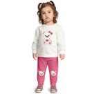 Conjunto Menina Casaco Moletom Peluciado e Legging Cotton - KylY Conjunto Menina Casaco Moletom Peluciado e Legging Cotton - KylY