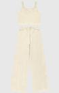 Conjunto Menina Cropped E Calça Wide Leg Em Malha Texturizada Malwee Kids Off White 12