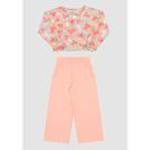 Conjunto Menina Cropped e Pantalona Alakazoo Ref. 67933