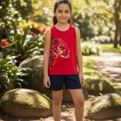 Conjunto Menina Curto Shorts e Regata - Kely & Kety