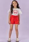 Conjunto Menina Estampado Laranja Kukiê