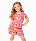 Conjunto Menina Infantil Blusa E Short Select Rosa