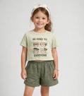 Conjunto Menina Infantil Blusa E Short Select Verde