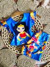 Conjunto Menina Infantil Malu Temático Mulher Maravilha