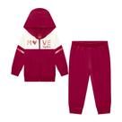 Conjunto Menina Jaqueta e Calça em Moletom Peluciado Vermelho - Kyly