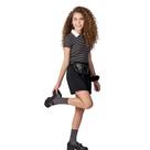 Conjunto Menina Juvenil Hits Blusa Polo Malha Dinamarca e Shorts Saia em Malha Diagonal Tamanho:14