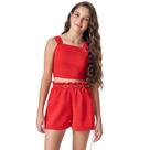 Conjunto Menina Juvenil Vermelho Natal Moda Teen 15495 Conjunto Menina Juvenil Vermelho Natal Moda Teen 15495