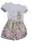 Conjunto Menina Lausalê Baby look e short Conjunto Menina Lausalê Baby look e short