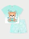 Conjunto Menina Little Bear Verde Abrange
