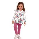 Conjunto Menina Milon em Cotton Blusa Florida e Legging Rosa/Off Tamanho:M Conjunto Menina Milon em Cotton Blusa Florida e Legging Rosa/Off Tamanho:M
