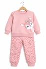 Conjunto menina moletom Kely kety bichinhos da natureza rosa