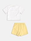 Conjunto Menina Momi Blusa e Short Saia Estampa Flores