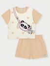 Conjunto Menina Panda Bege Abrange Conjunto Menina Panda Bege Abrange