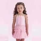 Conjunto Menina Petit Cherie Regata e Saia detalhes em Tule