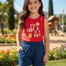 Conjunto Menina Regata com Recorte Cut Out e Shorts - Kely & Kety