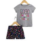 Conjunto Menina Roupa Infantil Juvenil Verão Short Feminino