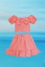 Conjunto menina saia e cropped