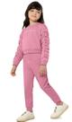 Conjunto menina shine e glamour em moletom flanelado - carinhoso rosa 14