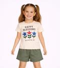 Conjunto Menina Short e Blusa Estampada Select Laranja