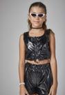Conjunto Menina Shorts Juvenil Preto Mylu