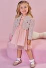Conjunto Menina Vestido Tule e Bolero Tweed Infanti Conjunto Menina Vestido Tule e Bolero Tweed Infanti