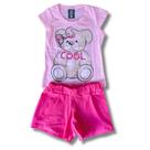 Conjunto Meninas Infantil - Camiseta e Short Cool