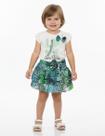 CONJUNTO MENINAS PARA FESTA C/ SHORT-SAIA Nº3 LINDO