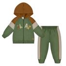 Conjunto Menino Alakazoo Jaqueta Moletom Felpado e Calça Moletom New Wave Verde Tamanho:M