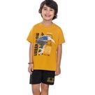 Conjunto Menino Angerô Camiseta Algodão Skate e Bermuda Mole Tamanho:16Cor:Igual da foto