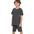 Conjunto Menino Angerô Camiseta e Bermuda Moletinho Linho Tamanho:12Cor:Igual da foto