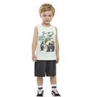 Conjunto Menino Angerô Regata Algodão T-Rex e Bermuda Moleti Tamanho:3Cor:Igual da foto