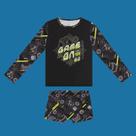 Conjunto Menino BGR Malha Splash Camiseta e Sunga Boxer UV50 Tamanho:6Cor:Igual da foto