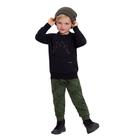 Conjunto Menino Blusa e Calça em Moletom Felpado winter verde - Alakazoo