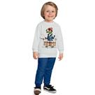 Conjunto Menino Blusa Estampa Dino Baterista e Calça Moletom Peluciado - Kyly