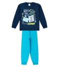 Conjunto Menino Blusa Longa E Calça Select Azul