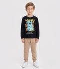 Conjunto Menino Blusa Longa E Calça Select Preto