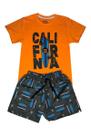Conjunto Menino California Laranja Ser Menor