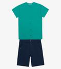 Conjunto Menino Camisa Com Bermuda Trick Nick Verde